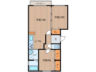 カレラ山鼻の物件間取画像